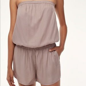 Aritzia Azure Skies Black Romper